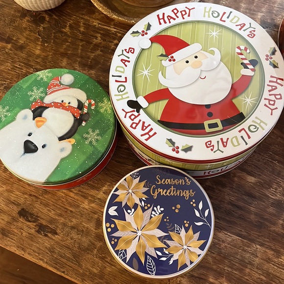 Lot of Holiday tins (7) - Picture 2 of 4
